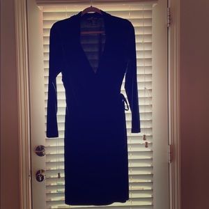 Boutique Wrap Tunic in Navy